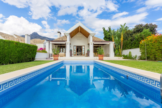 A modern Mediterranean style villa in Las Lomas de Marbella Club