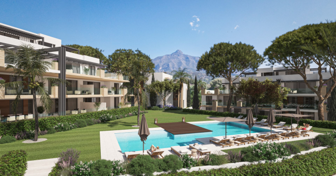 Luxury new build apartment complex in Aloha, Nueva Andalucia