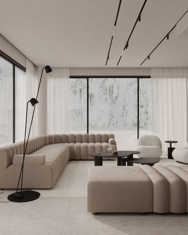 Villa contemporánea de nueva construcción de 4 dormitorios a pasos de la playa en Cortijo Blanco, San Pedro