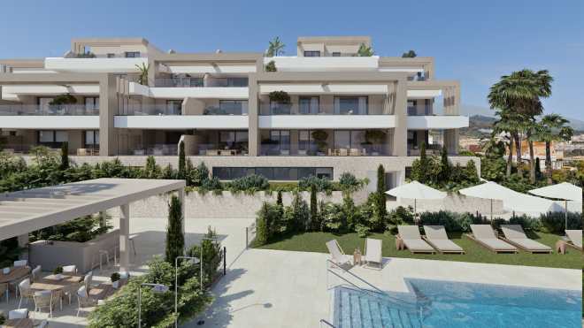 Apartment with exceptional sea views in Estepona.